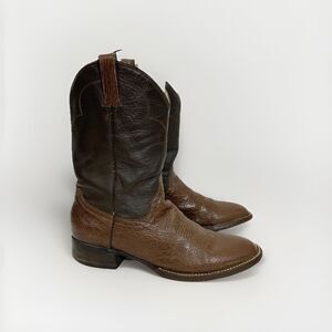 Vintage Men’s Brown Cowtown Bullhide Cowboy Boots Size 11.5 M